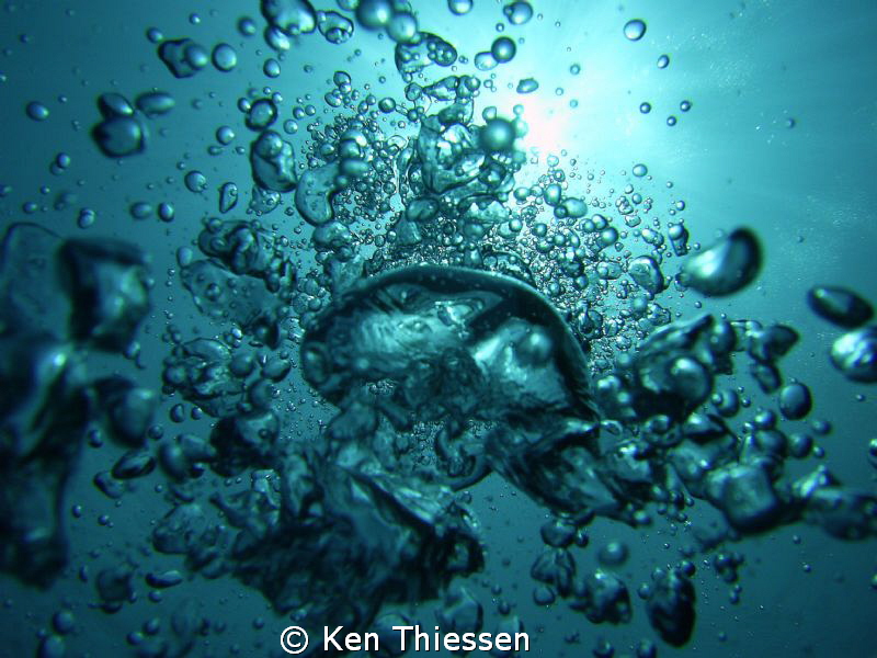 Sunshine, bubbles and clear water, just some of my favour... by Ken Thiessen 