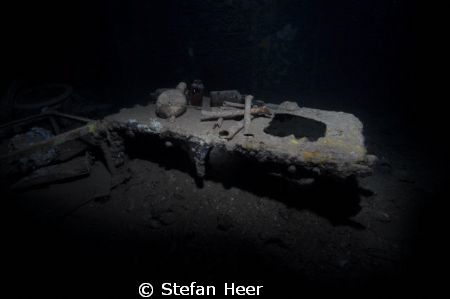The sickbay in a Japanese wreck from the World War II in ... by Stefan Heer 