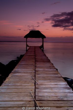 Jetty at Bel Ombre, Mauritius by David Stephens 
