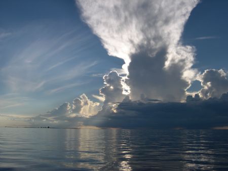 Storm Over Bimini. Taken after Katrina had left the Bahamas. by Claudia Creson 