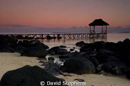 Jetty at Bel Ombre, Mauritius taken with Nikon D7000 by David Stephens 