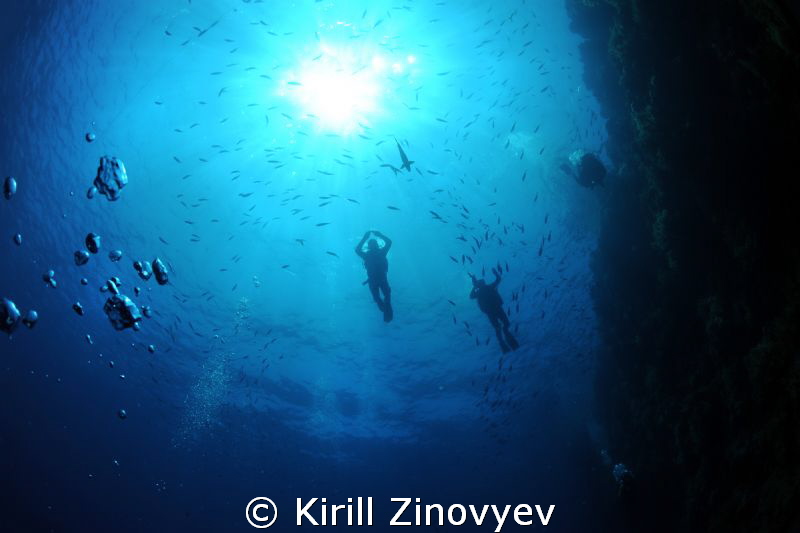 Divers above me by Kirill Zinovyev 