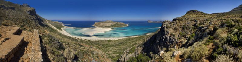7 shots panorama from Balos (Crete Island)
 by Alex Varani 