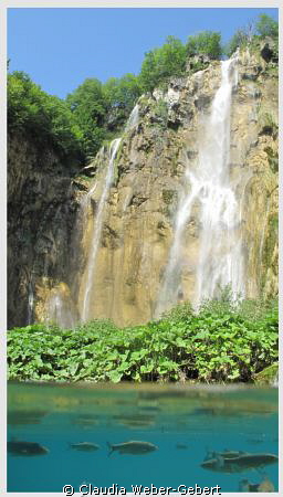 waterfall - Plitvice - Croatia - split shot by Claudia Weber-Gebert 