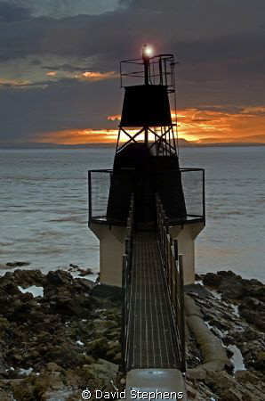 Battery Point lighthouse, Portishead, UK taken with Nikon... by David Stephens 