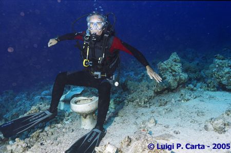 When we got at Yolanda reef, my buddy could not help posi... by Luigi Carta 