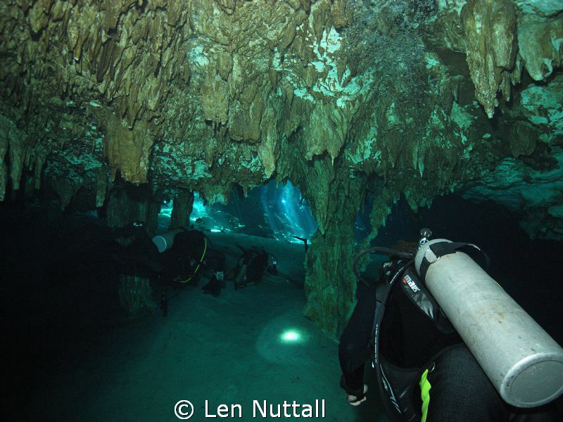 Cenote dive.  DX-G1 with sea and sea strobe... by Len Nuttall 