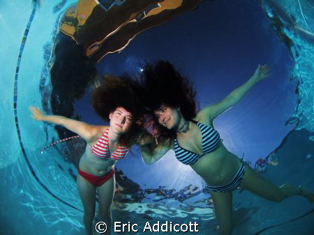 Mother and daughter love the water. by Eric Addicott 