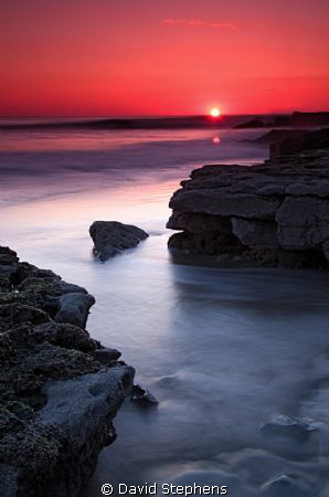 Sunset over Southerndown on the Welsh Heritage coast by David Stephens 