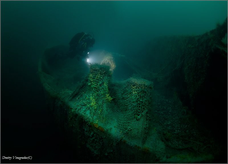 Sakko&Vanzetti wreck
40 meters deep. Water Temp. +8C by Dmitry Vinogradov 