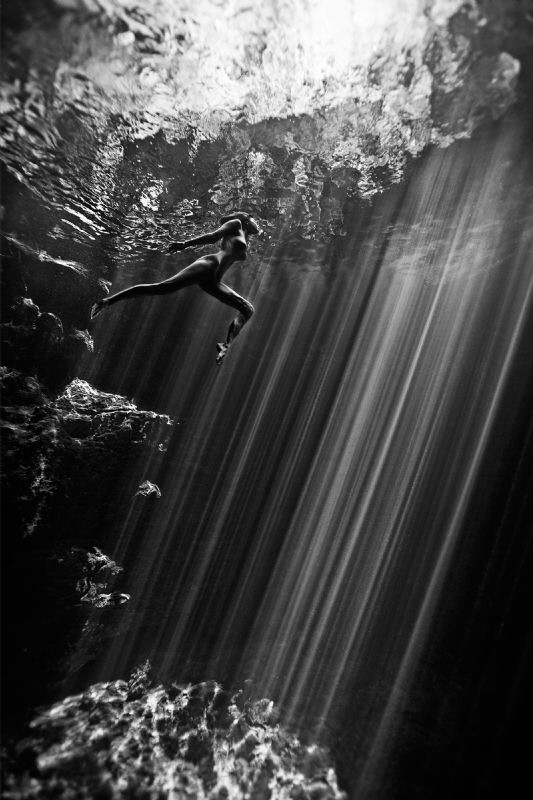 Jump into the sunlight 
( Cenotes/ Mexico ) by Lucie Drlikova 