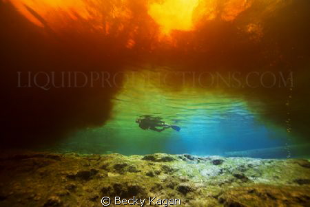 Fire and ice all found in one location underwater! by Becky Kagan 