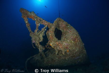 Bow of the USS Emmons. by Troy Williams 