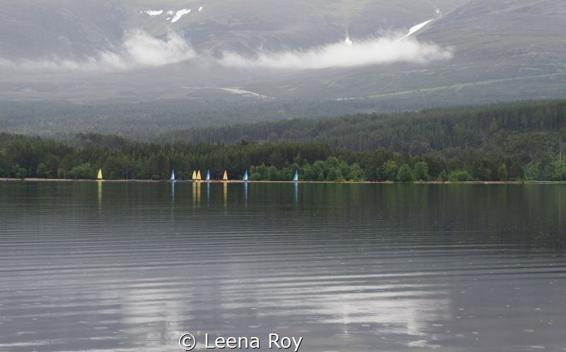 Rain on Loch Etive by Leena Roy 