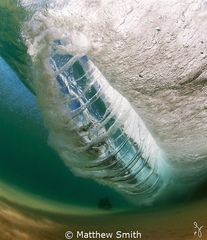 The anatomy of a breaking wave. This image shows the vort... by Matthew Smith 