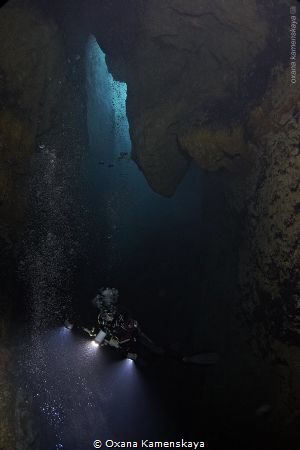 Cenote "Cueva de los Pecos", Playa Larga.
Canon 450, Tok... by Oxana Kamenskaya 