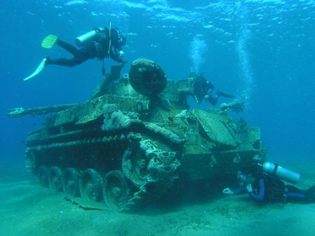"Tanks for the Memory" Anti Aircraft Tank at Aqaba,Jordan... by Keith Waugh 