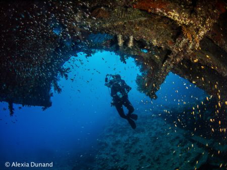 Wreck diving. by Alexia Dunand 