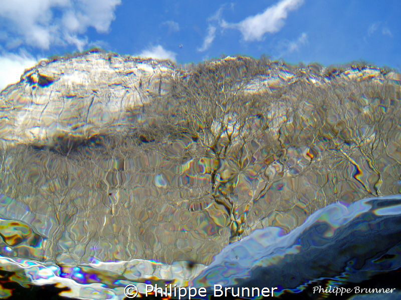 The world of outside the water.
Verzasca river in the Sw... by Philippe Brunner 