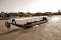 Longtail boat on the Chao Phraya river. 