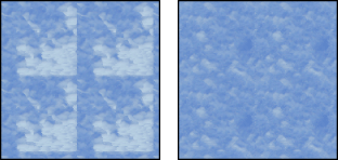 Generated pattern with Smoothness of 1 and Smoothness of 3