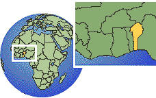 Benin map