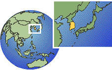 Korea, Republic of map