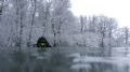 Photo of my friend. Poland, Lusowo lake. Winter 2006, -5 celcius degrees:)