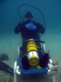 Sean McGahern taking a nap during the world record 2013 longest salt warm water dive 2013...almost 50 hours Sean McGahern taking a nap during the world record 2013 longest salt warm water dive 2013...almost 50 hours
