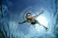 Diving through air bubble