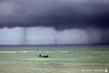 A water spout during a storm.