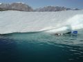 Iceberg Diving in Scorsbysound East Coast of Greenland