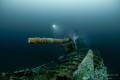 U89 WW1 Sub that which was rammed by the HMS Roxburgh amidships and cut it in two.
It is now laying on 62m.
On the picture is the forward gun and behind it the turret. U89 WW1 Sub that which was rammed by the HMS Roxburgh amidships and cut it in two.
It is now laying on 62m.
On the picture is the forward gun and behind it the turret.