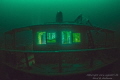 Nelly wreck sank in 1927 and is now laying on 65m depth in the Baltic sea.
Picture is of the bridge and sadly the wheel is stolen. Nelly wreck sank in 1927 and is now laying on 65m depth in the Baltic sea.
Picture is of the bridge and sadly the wheel is stolen.