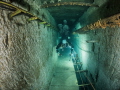 Tunnel in the Kobanya mine. Officially it is not a mine but a wine cellar. Some parts are flooded and you can dive in now. Tunnel in the Kobanya mine. Officially it is not a mine but a wine cellar. Some parts are flooded and you can dive in now.