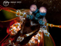 Peacock Mantis Shrimp.  Canon G10, 2x INON UCL165, Sea and Sea Strobes