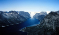 The Tasermiut fjord with the Inlandsis. Taken in 1983.