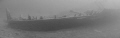 Panorama of the 175' James C. King near Tobermory, Ontario.

This photo is a result of stitching 14 individual shots together. The visibility on this dive was about 30'. The bow is at 85', the stern at 20' (angle of decline modified in this photo).