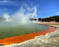 The Champaign Pools hot spring in Rotorua, New Zealand