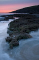 Unusual sunset at Dunraven Bay, Southerndown, South Wales, UK