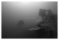 Diver in cold water Diver in cold water