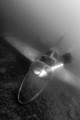 Diver on the provost jet plane Diver on the provost jet plane