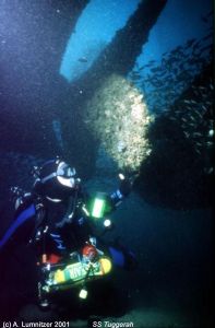SS Tuggerah sank in 1919, just south of Sydney. Today she... by Akos Lumnitzer 