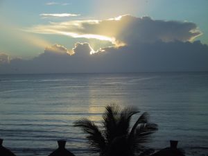 Sunset in Cancun by Richard Taylor 
