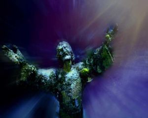Christ of the Sea, Key Largo, Florida by Ronnie Cardwell 