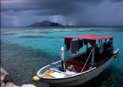 April Showers.  An April view of Truk Lagoon by Robert L. Gallo 