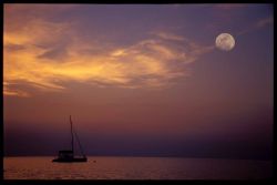The mufasa liveaboard on lake malawi , central africa. th... by Andrew Woodburn 