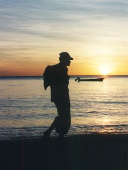 Kadavu worker headed back to the village after long hours... by Beverly Speed 
