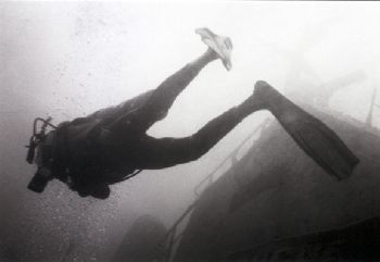 Flying diver/ This image was taken at the Gran Roque (Gre... by Xavier Agudo 