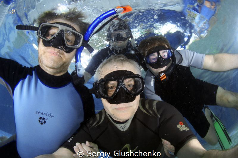 Self-portrait with friends. by Sergiy Glushchenko 